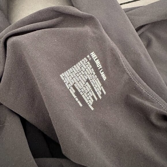 Helmut Lang Black Bodycon Long Sleeve Cutout Dress Size M/L - Picture 5 of 9